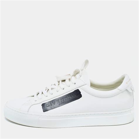 givenchy blue low top white|Givenchy white leather sneakers.